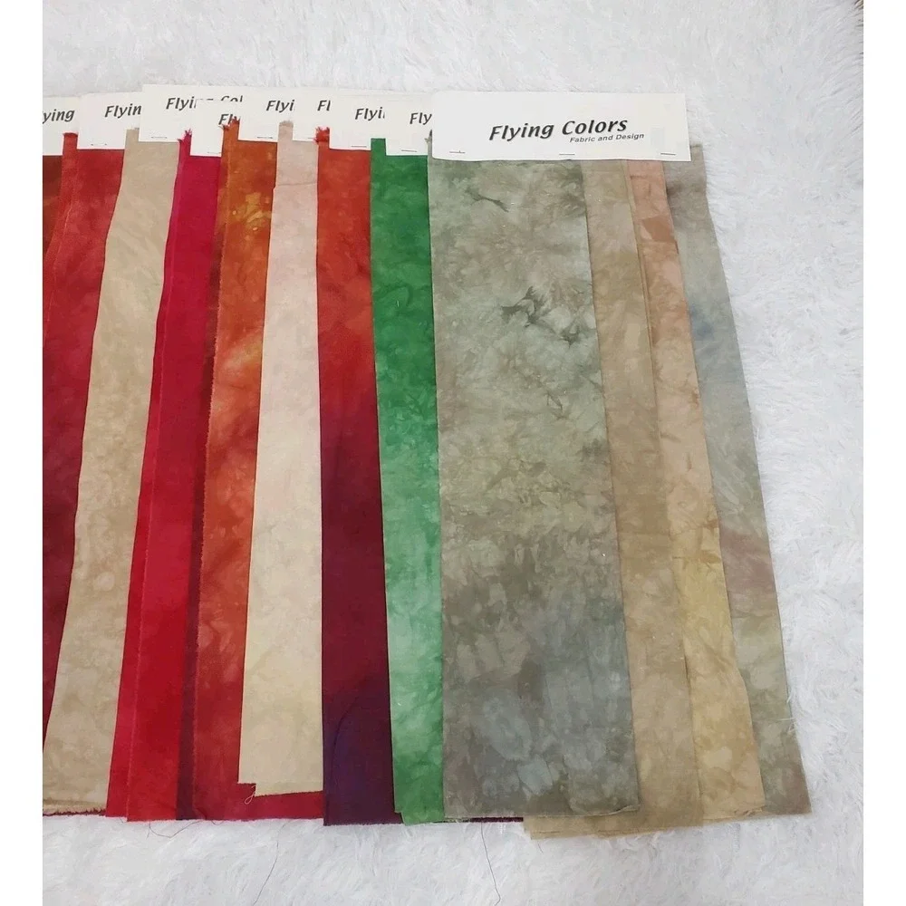 Hand Dyed Fabric By Carolyn Abbott Tie Dye Ombre Quilting 20 Fat Quarters Bundle